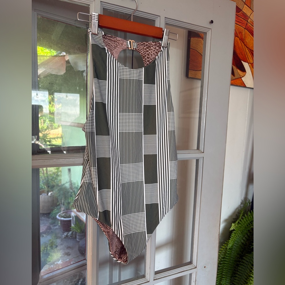 Acacia Swimwear with Olive and Leopard Print